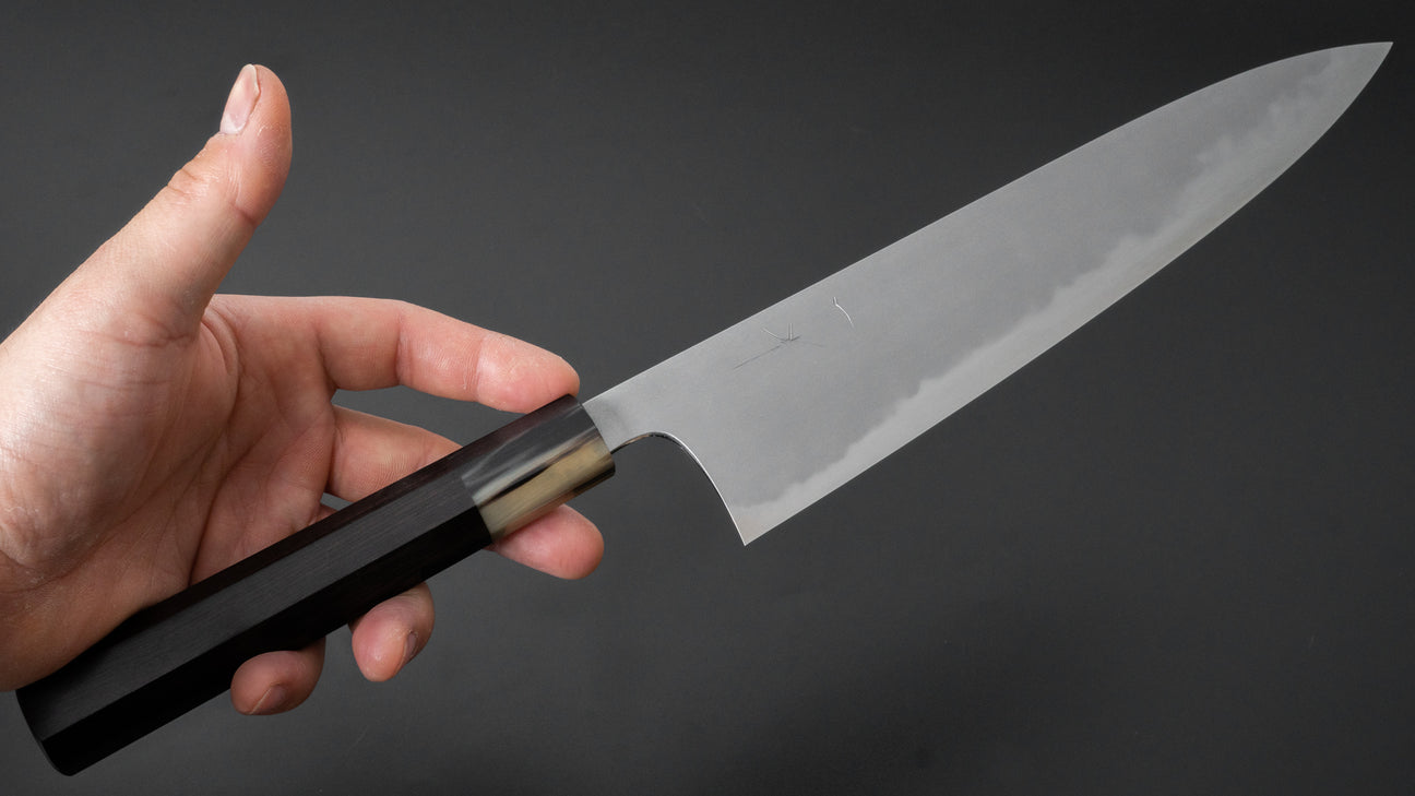 Hitohira Tanaka Yohei Blue #1 Kasumi Gyuto 240mm Ebony Handle