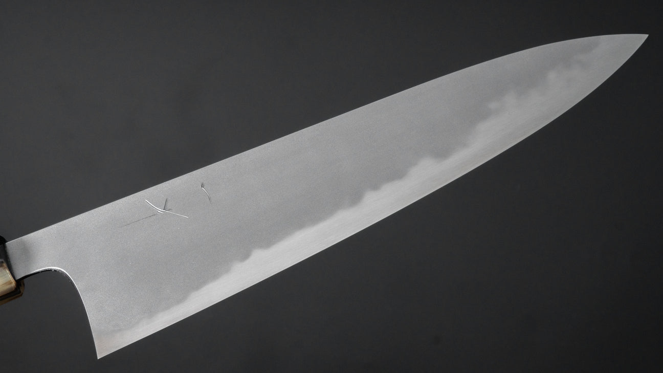 Hitohira Tanaka Yohei Blue #1 Kasumi Gyuto 240mm Ebony Handle