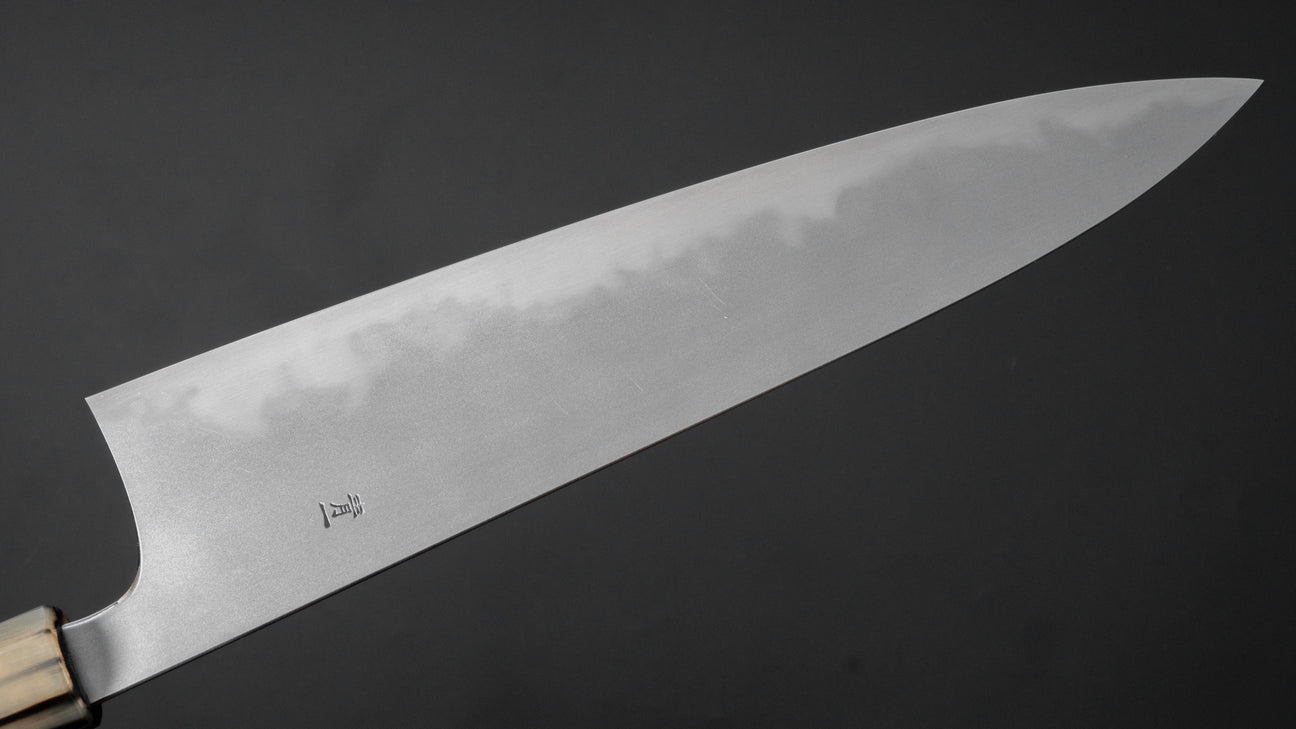 Hitohira Tanaka Yohei Blue #1 Kasumi Gyuto 240mm Ebony Handle