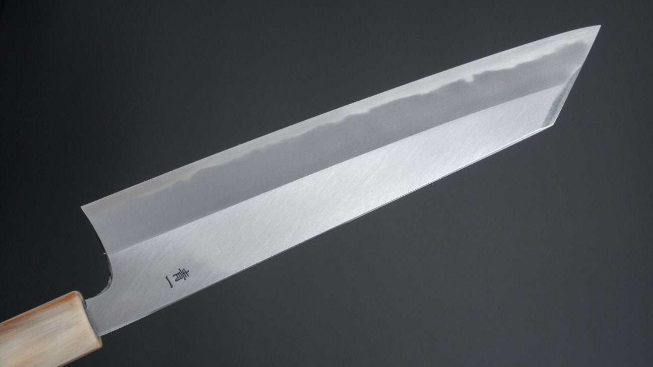 Hitohira Tanaka Kyuzo Blue #1 Migaki Kiritsuke Gyuto 240mm Ziricote Handle (Extra Height)