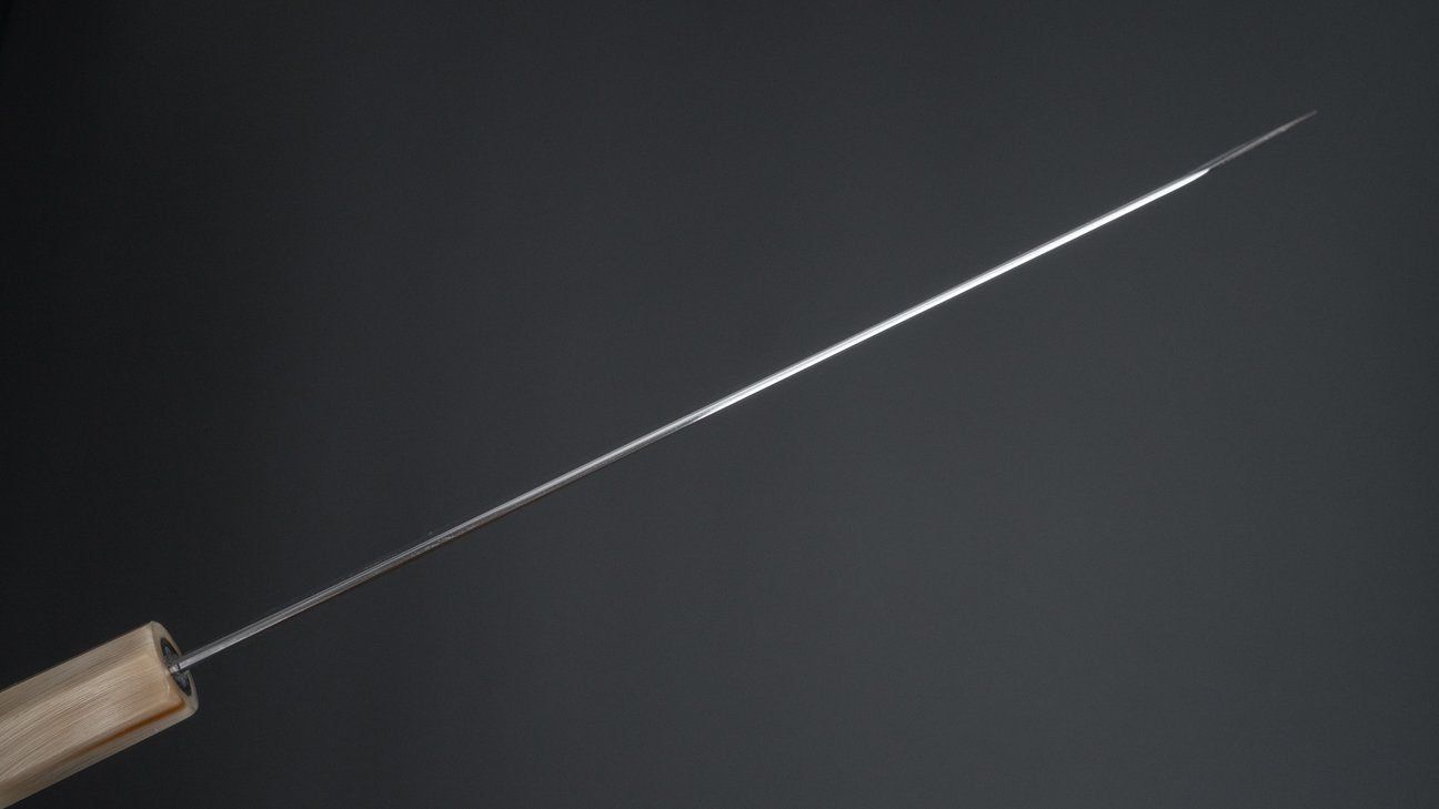 Hitohira Tanaka Kyuzo Blue #1 Migaki Kiritsuke Gyuto 240mm Ziricote Handle (Extra Height)