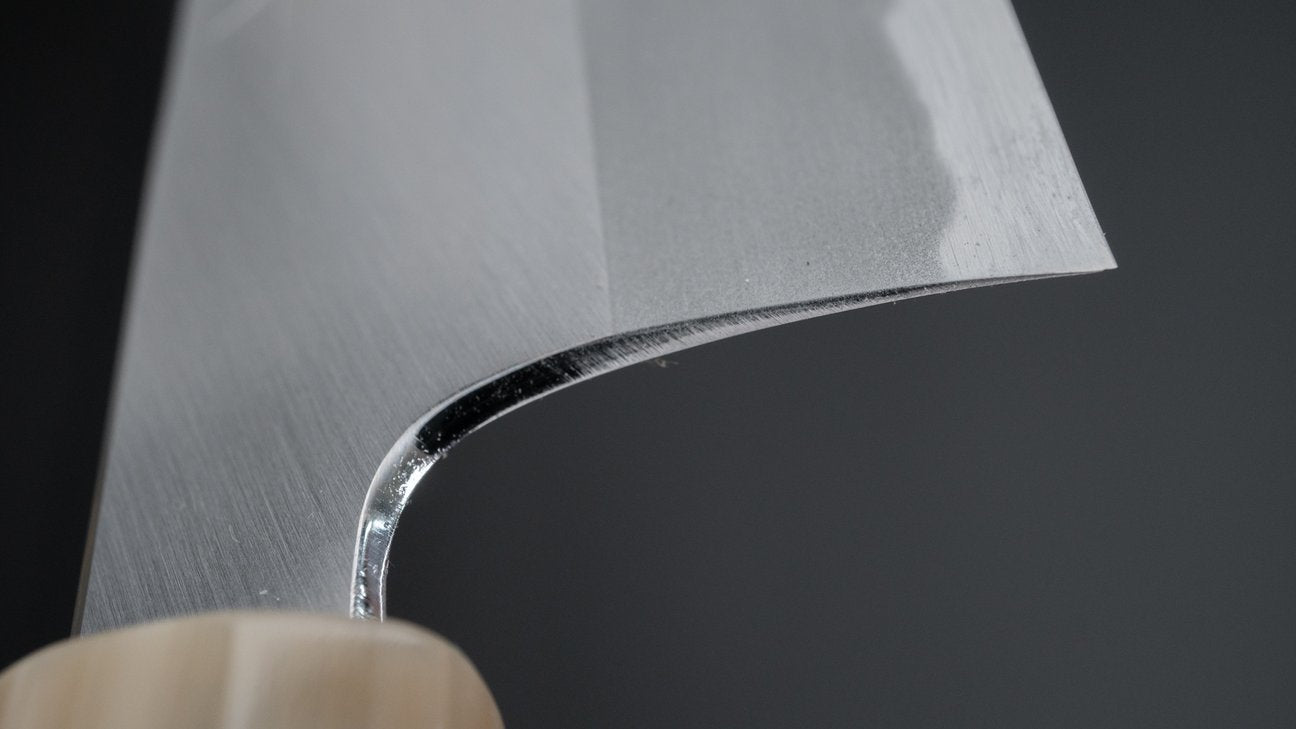 Hitohira Tanaka Kyuzo Blue #1 Migaki Kiritsuke Gyuto 240mm Ziricote Handle (Extra Height)