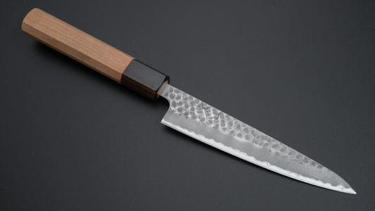 Hitohira Futana SB Migaki Tsuchime Petty 135 mm kersenhouten handvat