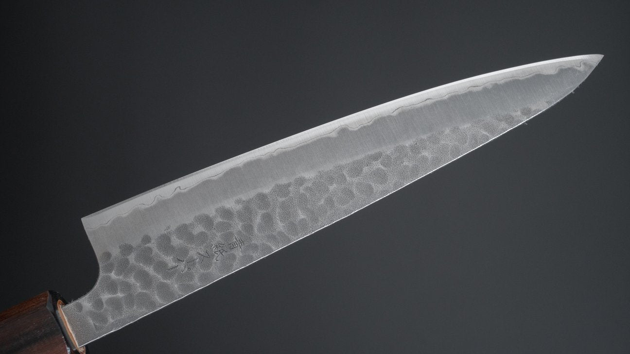 Hitohira Futana SB Migaki Tsuchime Petty 135mm Cherry Wood Handle