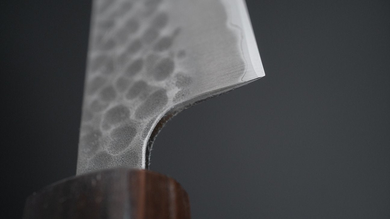 Hitohira Futana SB Migaki Tsuchime Petty 135mm Cherry Wood Handle