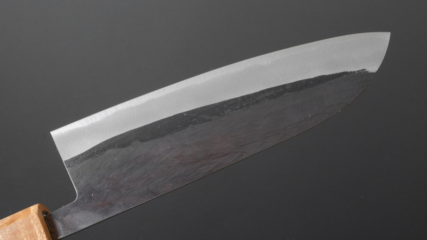 Hitohira TD Blue #2 Stainless Clad Kurouchi Santoku 165mm Walnut Handle