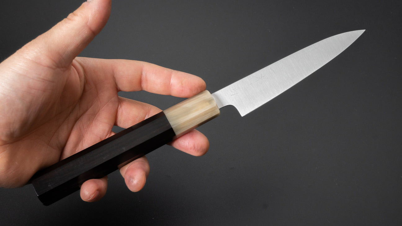 Hitohira Ashi White #2 Petty 120mm Ebony Handle
