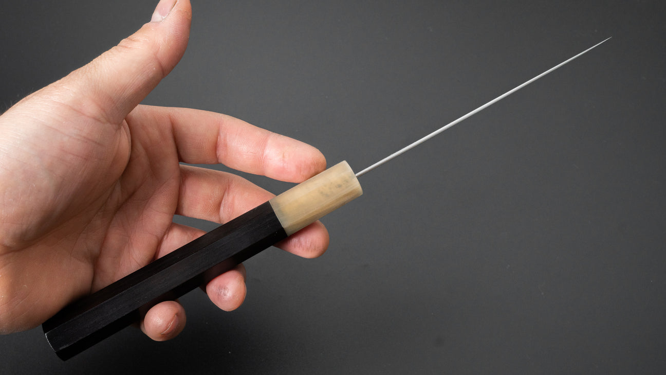 Hitohira Ashi White #2 Petty 120mm Ebony Handle