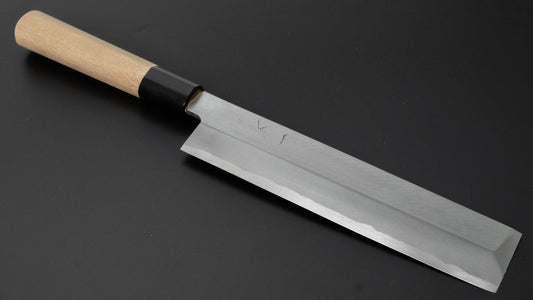 Hitohira Gorobei White #3 Usuba 210mm Ho Wood Handle (D-Shape)