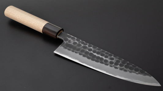 Hitohira Hinode Tsuchime Wit #2 Gyuto 180 mm Ho houten handvat