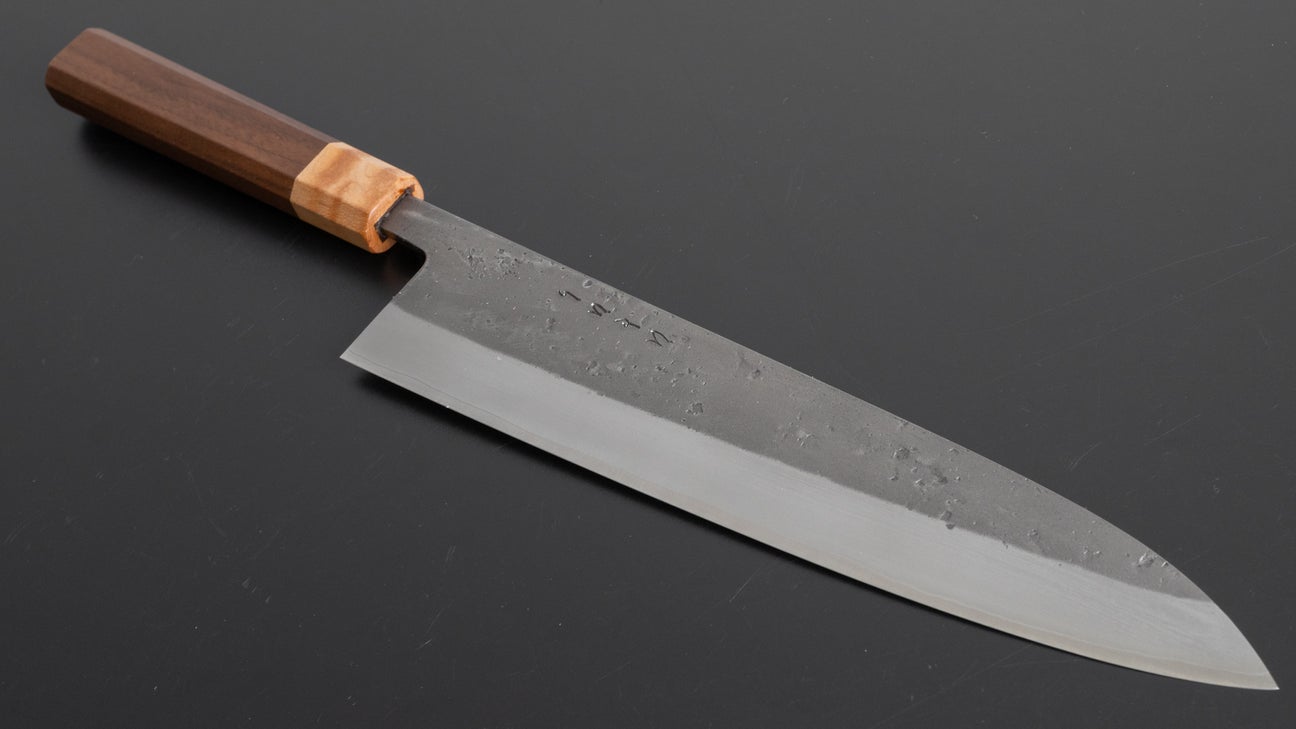 Hitohira TD SLD Nashiji Gyuto 240mm Walnut Handle