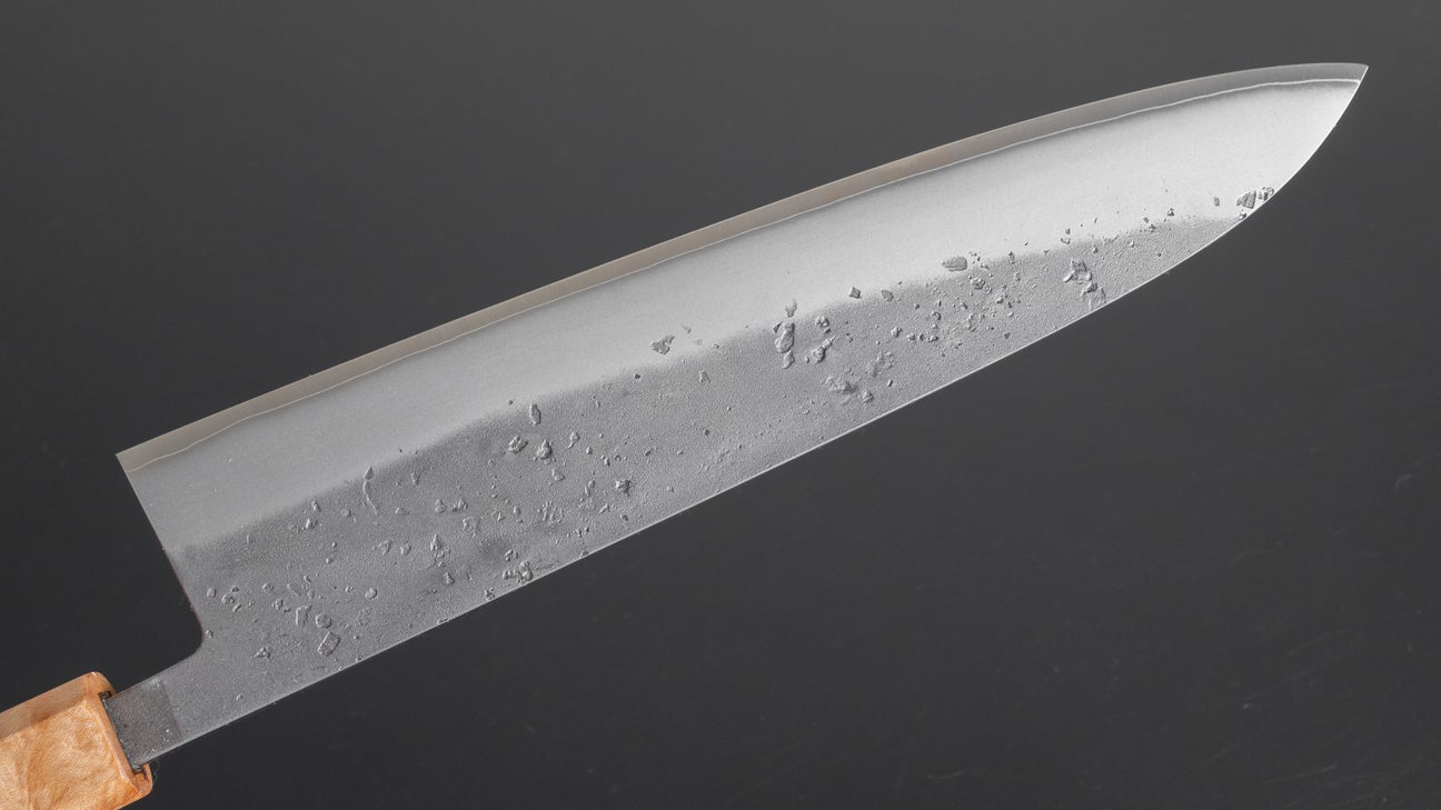 Hitohira TD SLD Nashiji Gyuto 240mm Walnut Handle