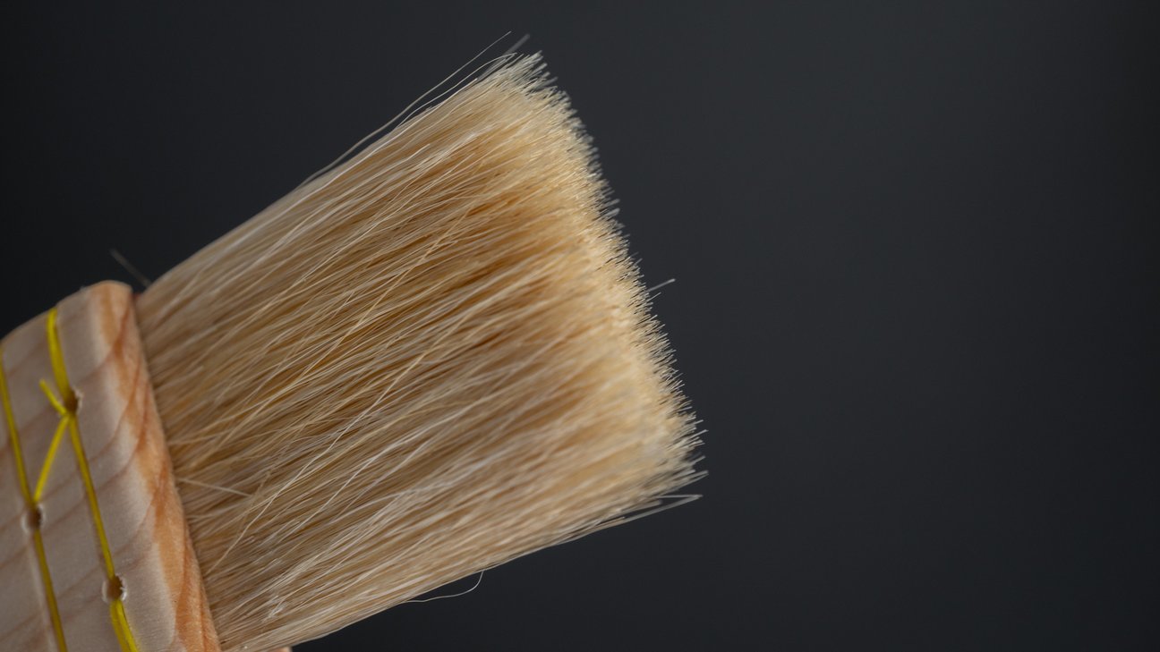 Kanaya Cooking Brush Short 30mm (Goat Hair)