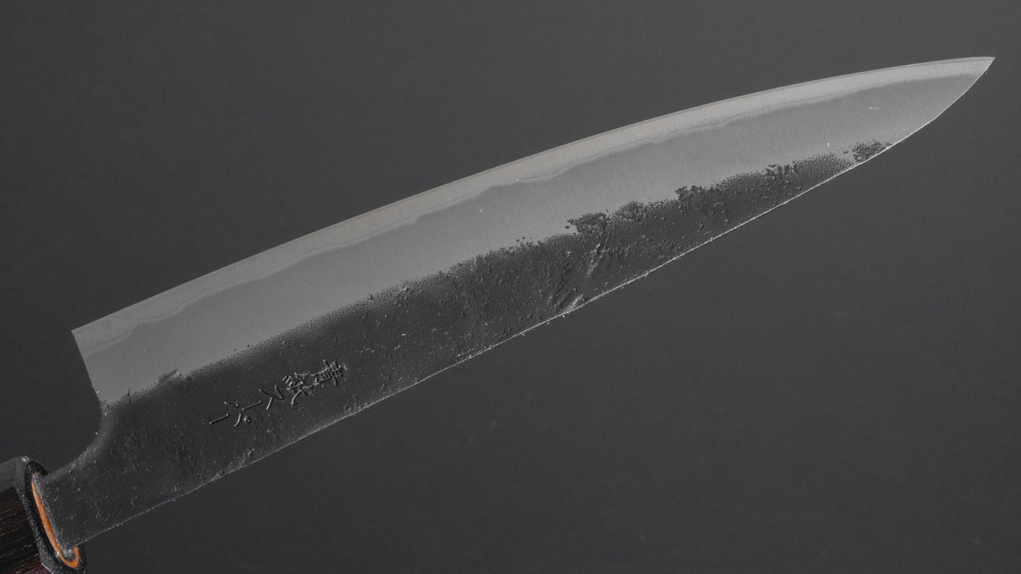 Hitohira Futana SB Kuro Nashiji Petty 135mm Cherry Wood Handle