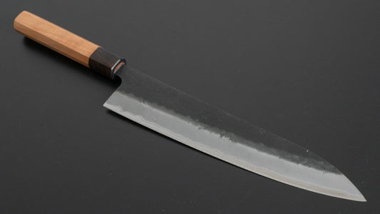 Hitohira Futana SB Kuro Nashiji Gyuto 240 mm kersenhouten handvat