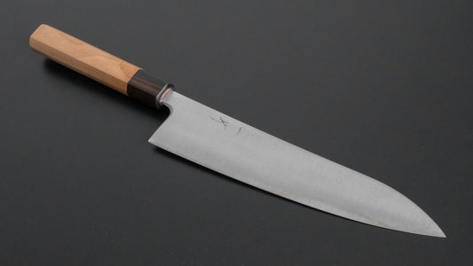 Hitohira Futana SB Migaki Gyuto 210 mm kersenhouten handvat