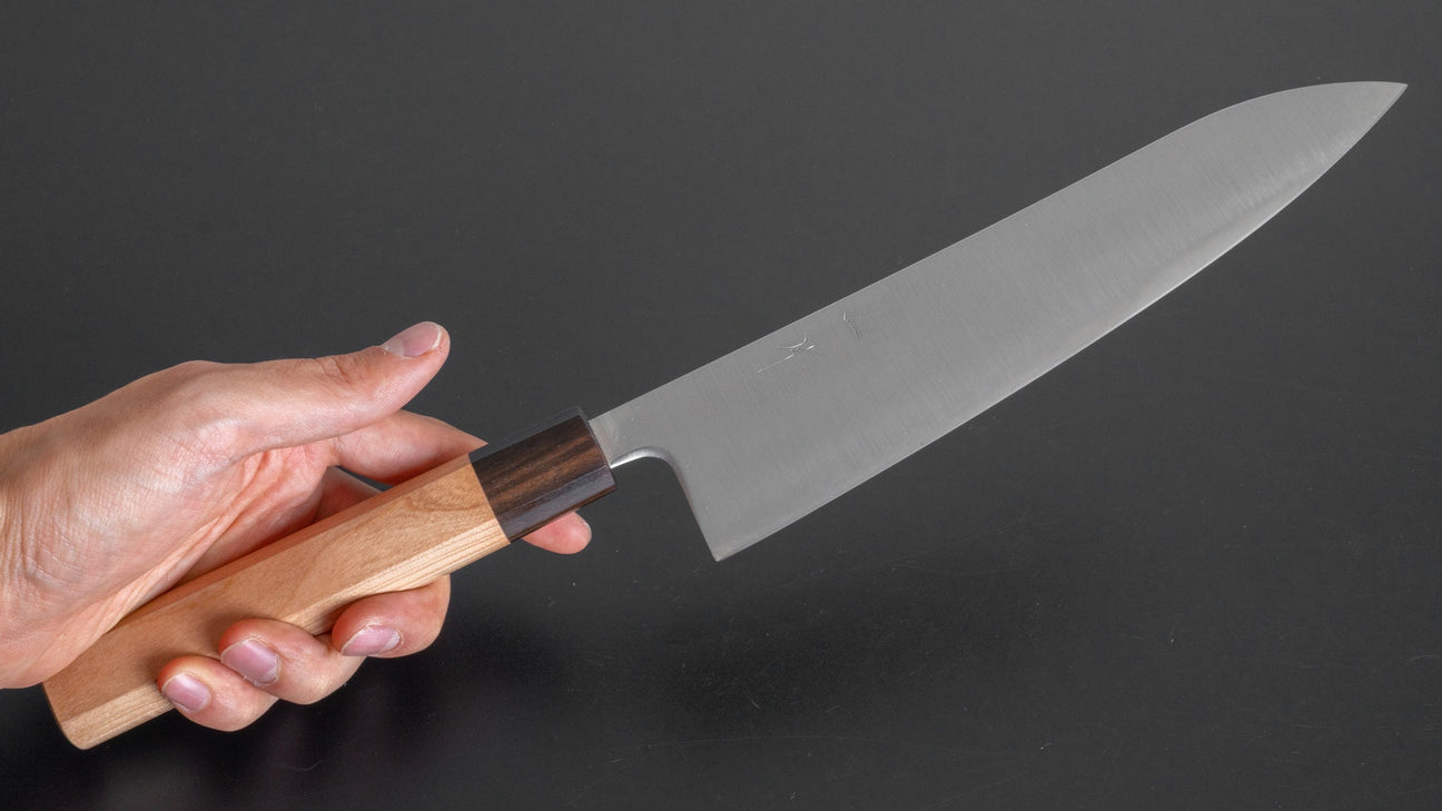 Hitohira Futana SB Migaki Gyuto 210mm Cherry Wood Handle