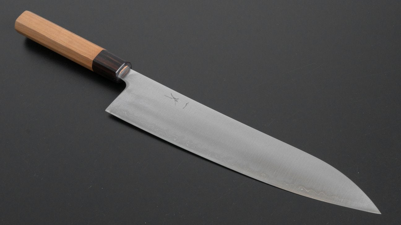 Hitohira Futana SB Migaki Gyuto 240mm Cherry Wood Handle