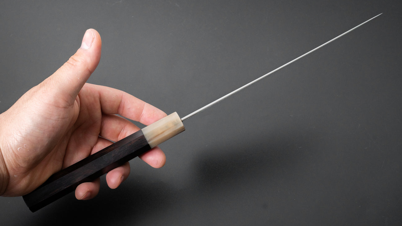 Hitohira Kikuchiyo Yohei Ginsan Kasumi Gyuto 210mm Ebony Handle