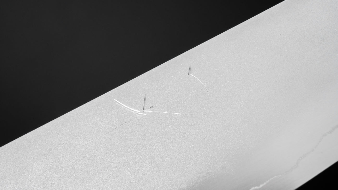 Hitohira Kikuchiyo Yohei Ginsan Kasumi Gyuto 210mm Ebony Handle