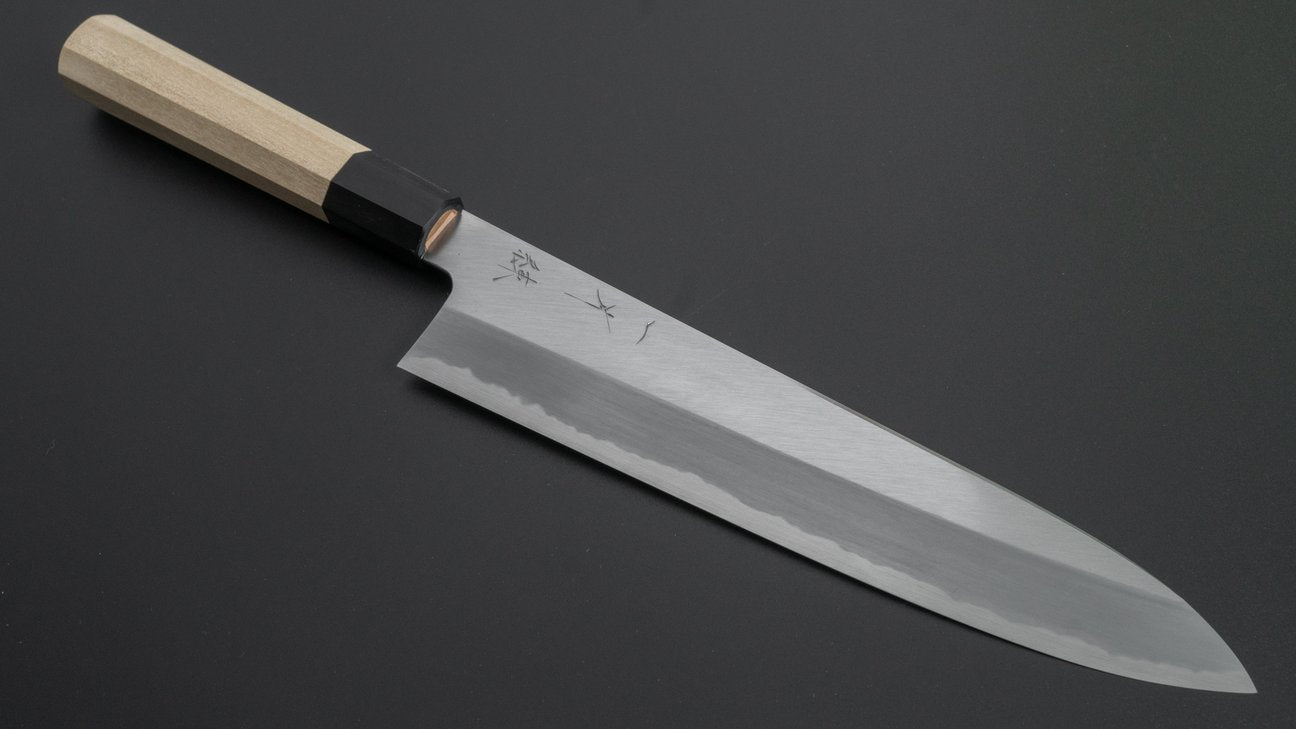 Hitohira Kikuchiyo Ren Blue #2 Gyuto 240mm Ho Wood Handle