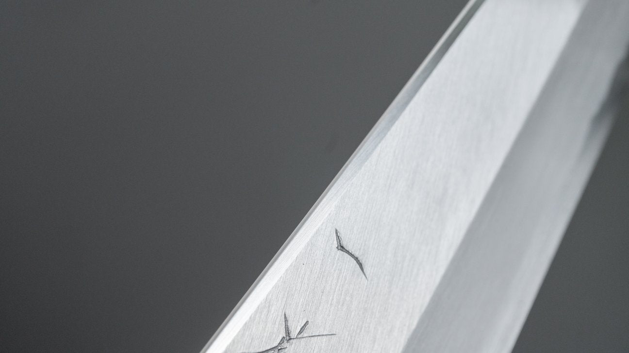 Hitohira Kikuchiyo Ren Blue #2 Gyuto 240mm Ho Wood Handle