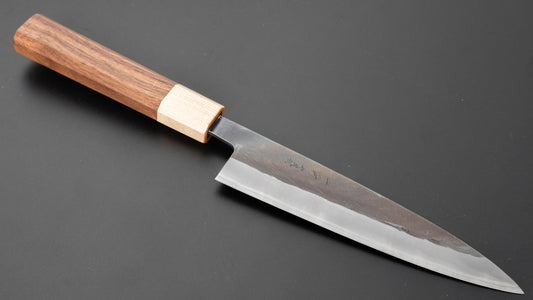 Hitohira TD Blue #2 Stainless Clad Kurouchi Gyuto 165mm Walnut Handle