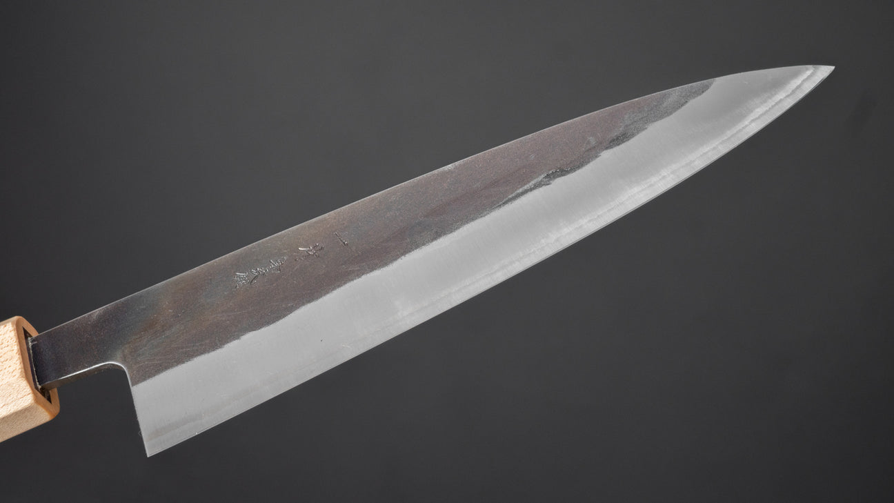 Hitohira TD Blue #2 Stainless Clad Kurouchi Gyuto 165mm Walnut Handle