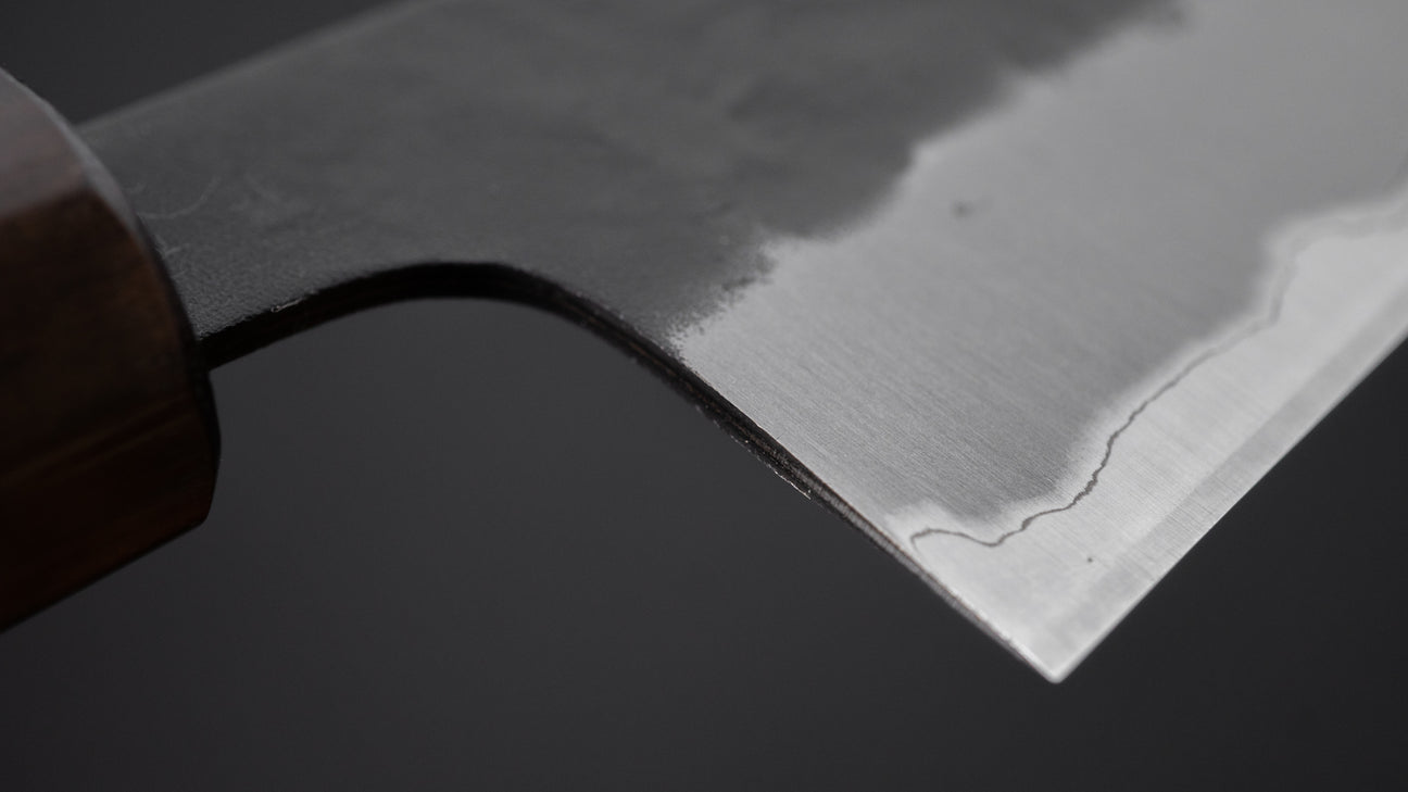 Hitohira Futana SB Kuro Nashiji Gyuto 180mm Cherry Wood Handle