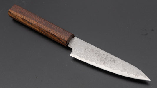 Hitohira Imojiya TH Damascus Paring 105mm Wenge Handle
