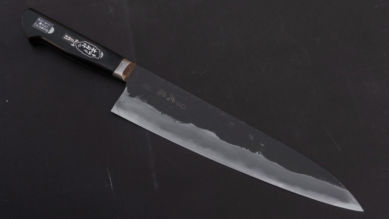 Morihei Hisamoto Kurouchi White #1 Gyuto 240mm Pakka Handle (Fine Finish)