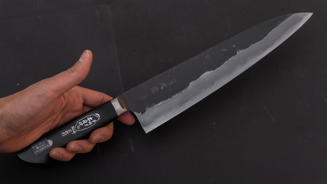 Morihei Hisamoto Kurouchi White #1 Gyuto 240mm Pakka Handle (Fine Finish)