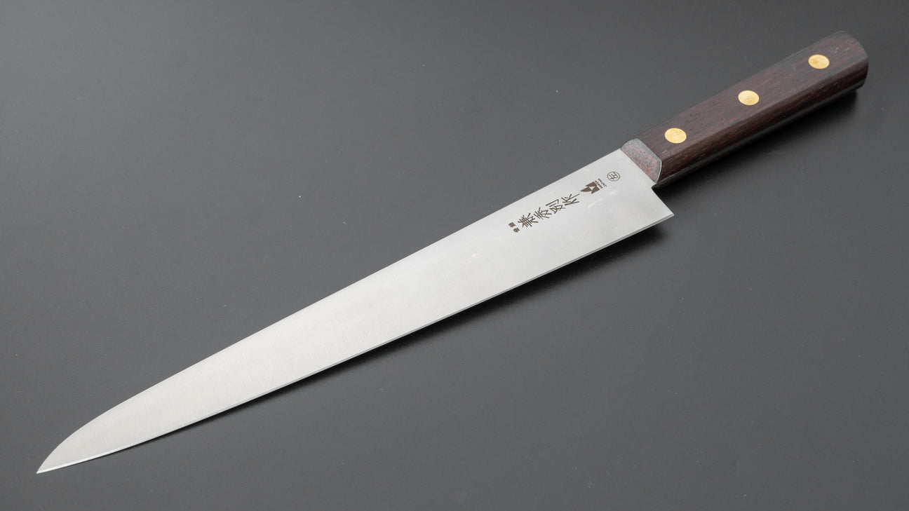 Kanehide Bessaku Left-Handed Sujihiki 240mm Rosewood Handle
