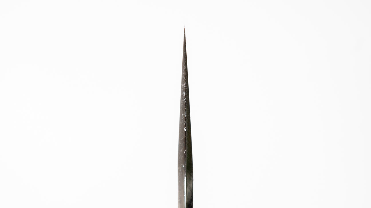 Hitohira Togashi Wit #1 Damascus Kurouchi Gyuto 240 mm ebbenhouten handvat