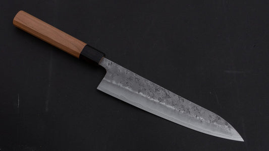 Hitohira Futana S3 Nashiji Gyuto 210mm Cherry Wood Handle