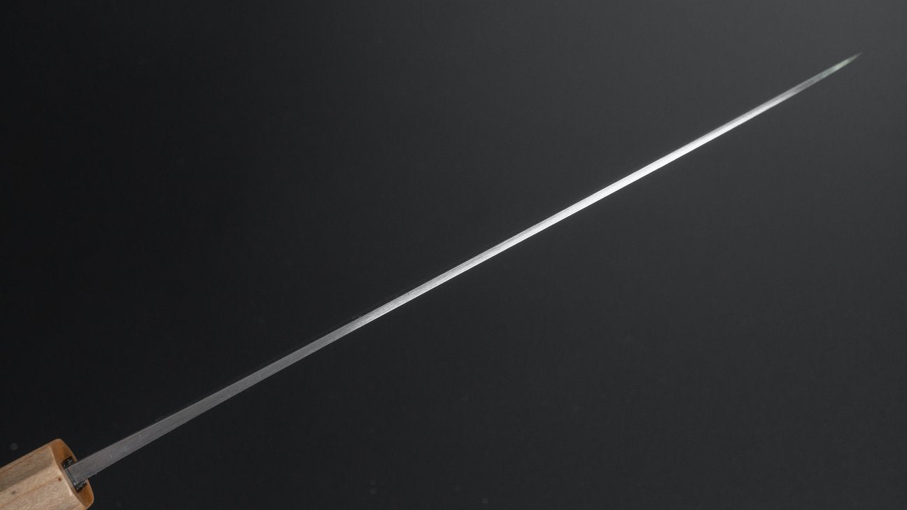 Hitohira TD Blue #2 Stainless Clad Migaki Gyuto 210mm Walnut Handle