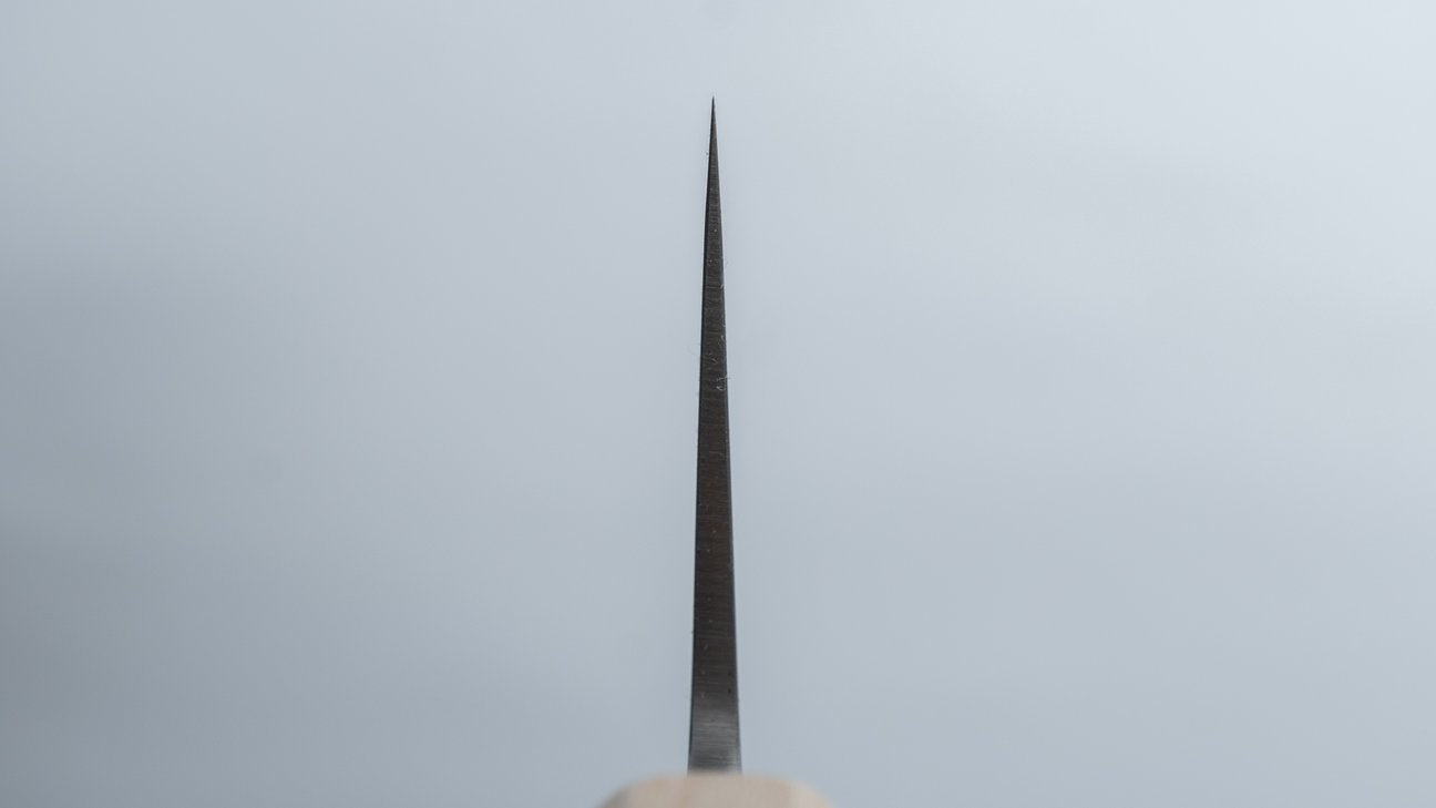 Hitohira TD Blue #2 Stainless Clad Migaki Gyuto 210mm Walnut Handle