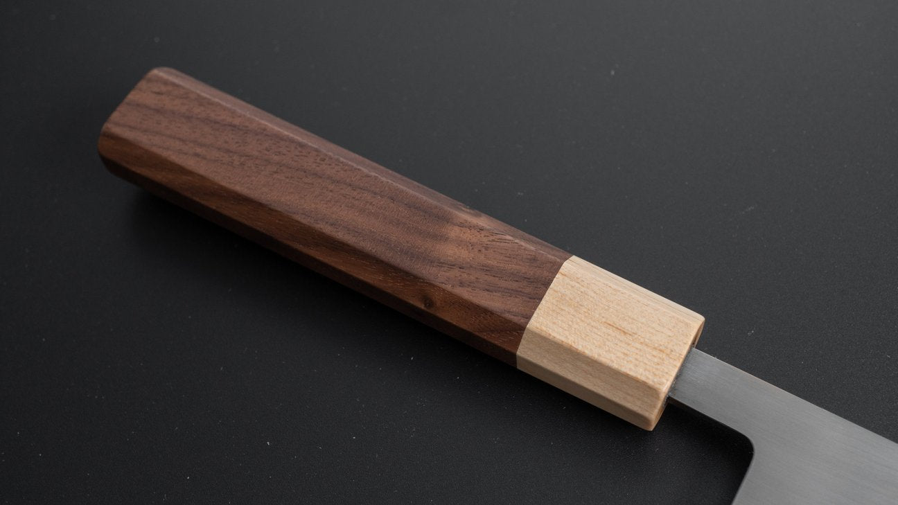Hitohira TD Blue #2 Stainless Clad Migaki Gyuto 210mm Walnut Handle