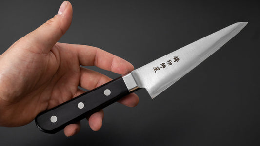 Hitohira Imojiya TH Carbon Honesuki Kaku Pakka Handle