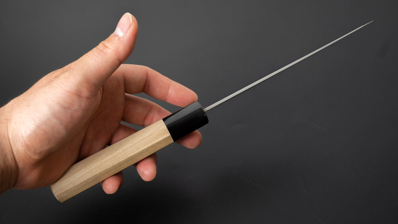 Hitohira Imojiya TH Blue Super Honesuki Kaku Ho Wood Handle