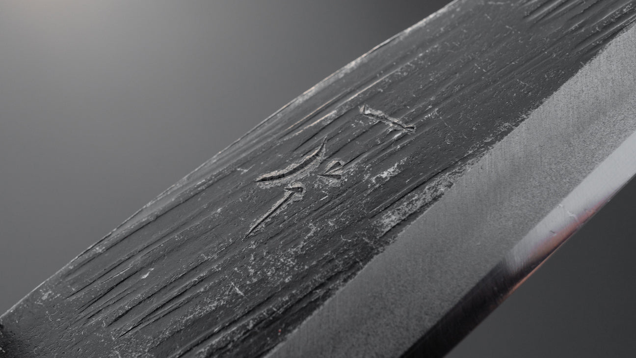 Hitohira Blue #2 Kaisaki 90 mm Ho houten handvat