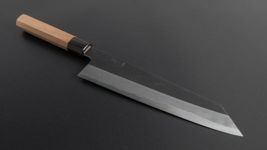Hitohira Kikuchiyo Kyuzo Wit #2 Kurouchi Kiritsuke Gyuto 240 mm kersenhouten handvat