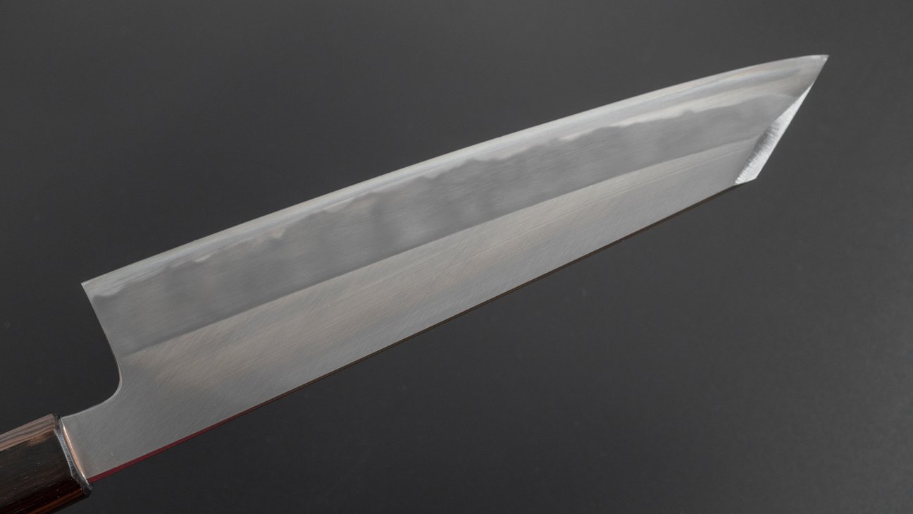 Hitohira Kikuchiyo Kyuzo White #2 Migaki Kiritsuke Gyuto 240mm Cherry Wood Handle