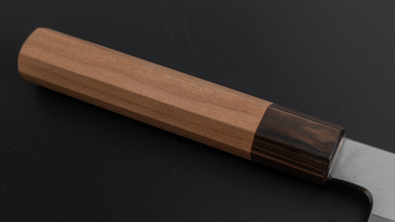 Hitohira Kikuchiyo Kyuzo White #2 Migaki Kiritsuke Gyuto 240mm Cherry Wood Handle