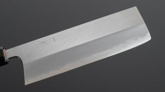 Hitohira Togashi White #1 Stainless Clad Nakiri 180mm Ho Wood Handle