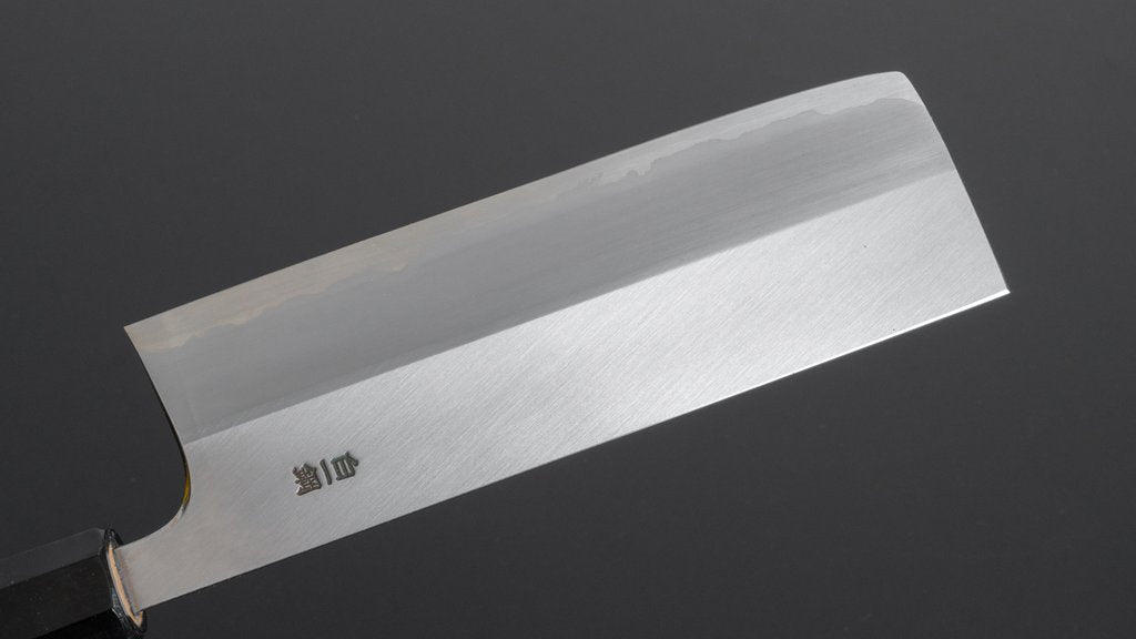 Hitohira Togashi White #1 Stainless Clad Nakiri 180mm Ho Wood Handle