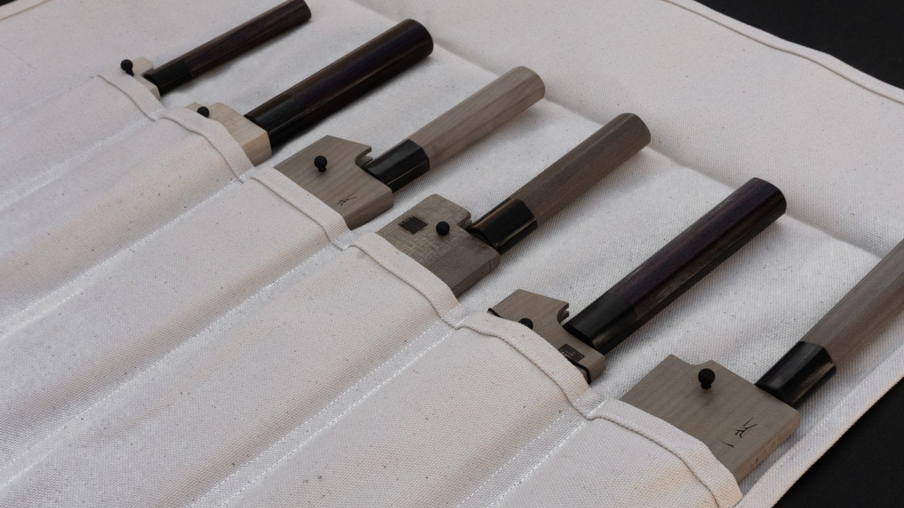 HI-CONDITION Hanpu Canvas 6 Pockets Knife Roll Kinari