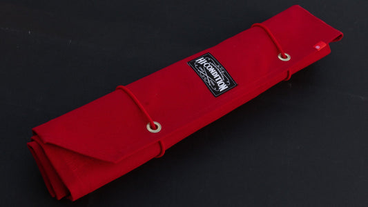HI-CONDITION Hanpu Canvas 6 Pockets Knife Roll Red