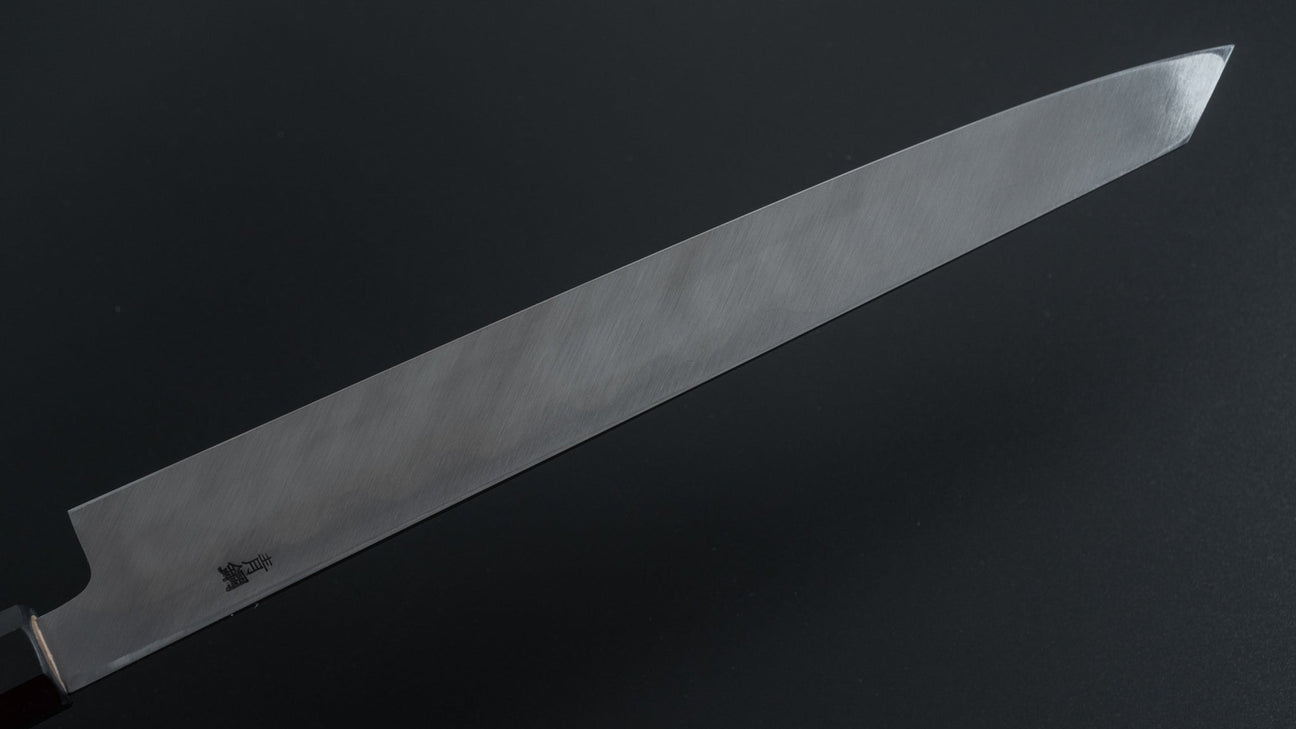 Hitohira Kikuchiyo Manzo Blue #2 Kiritsuke Yanagiba 300mm Ho Wood Handle with Saya)