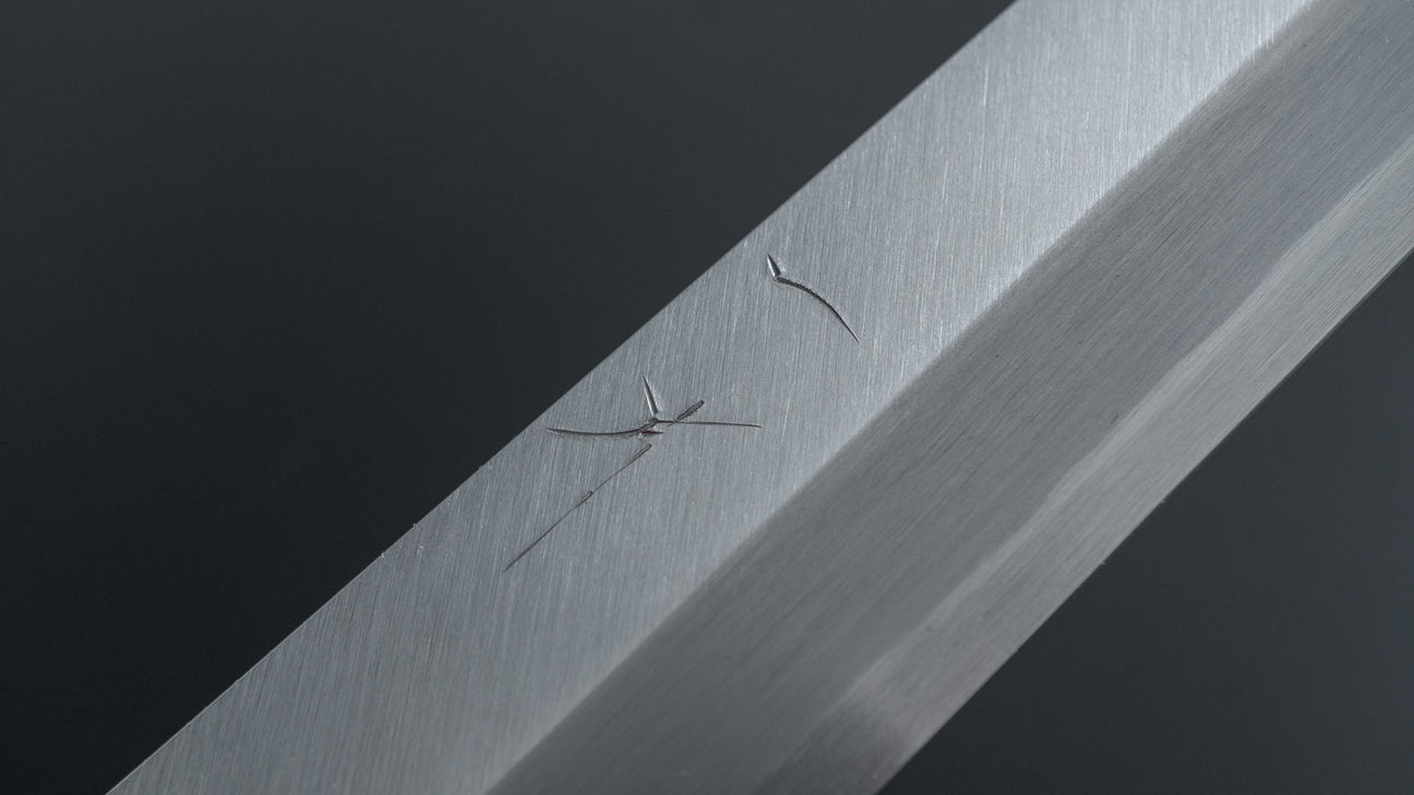 Hitohira Kikuchiyo Manzo Blue #2 Kiritsuke Yanagiba 300mm Ho Wood Handle with Saya)